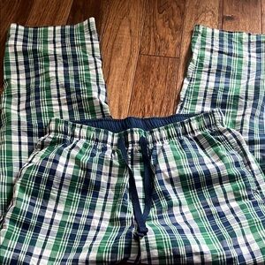 Croft & Barrow Green and Blue Plaid Lounge Pants
